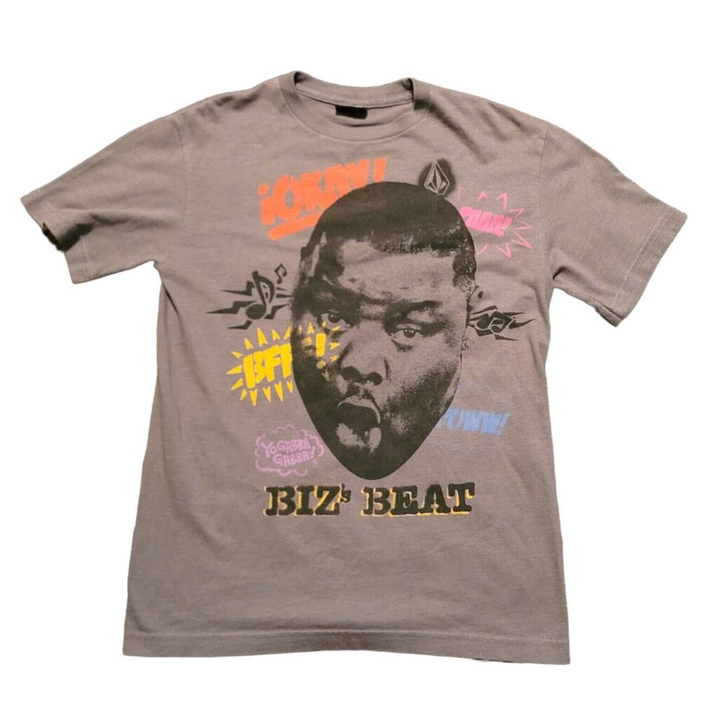 Biz Markie Volcom x Yo Gabba Gabba Shirt 2012 “Biz’s Beat” SZ L Retro Rap Tee